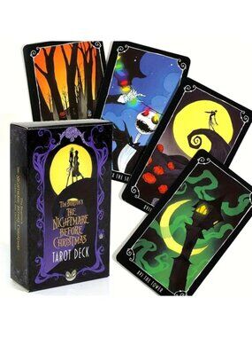 Nightmare Before Christmas Tarot Deck 78 Card Set Featuring Jack Skellington